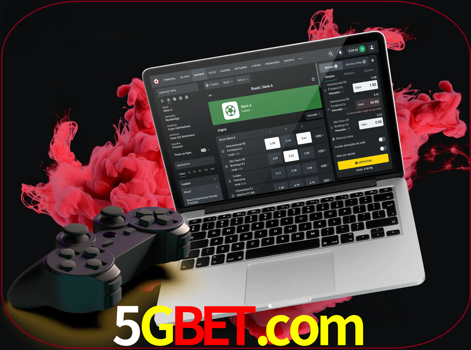 Visite a secção especial de jogos de vídeo em 5gbet para descobrir em que jogos pode apostar e ganhar muito dinheiro.